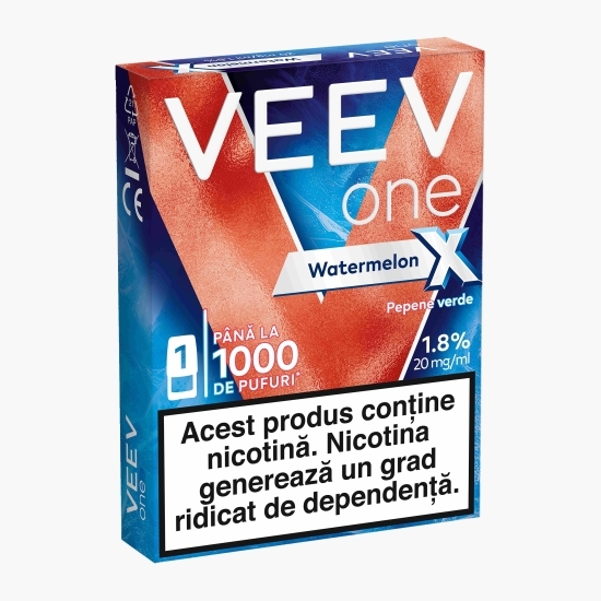 Capsulă pentru țigară electronică Watermelon X 1.8%, 20mg/ml nicotină, 1000 puffs