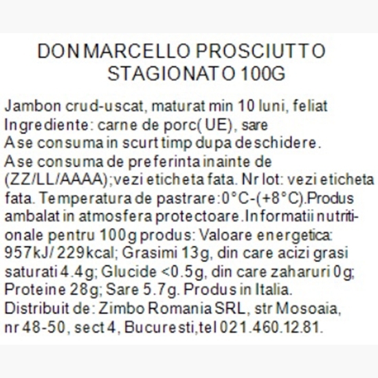 Prosciutto Stagionato 100g