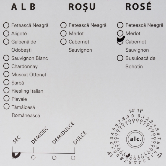 Vin rose sec Cabernet Sauvignon, 12.7%, 2l