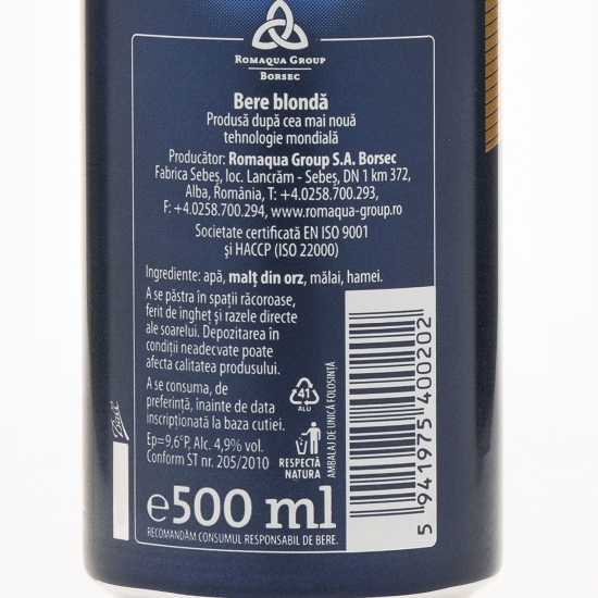 Bere blondă doză 500ml