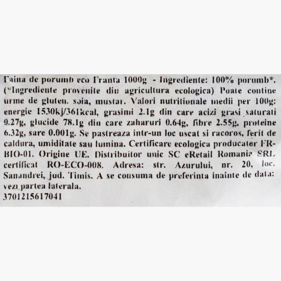 Făină eco de porumb 1kg