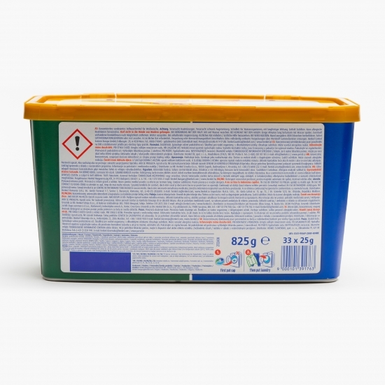 Detergent de rufe capsule, universal, Discs 4în1, Deep Clean Plus, Active Fresh, 33 spălări