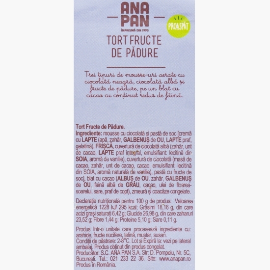 Tort fructe de pădure 200g