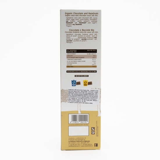 Ciocolată eco, 70% cacao, cu alune de pădure 100g