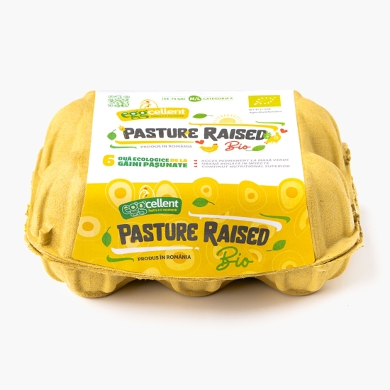 Ouă eco de la găini pășunate, mărimea M/L, 6 buc