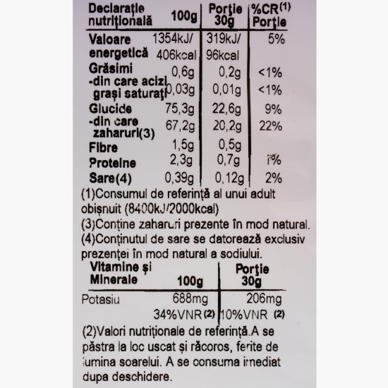 Curmale Premium uscate natural, fără sâmburi 250g