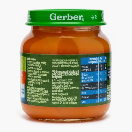 Piure ecologic din morcovi și cartofi dulci, 125g, +6 luni 