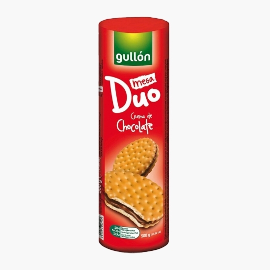 Biscuiți sandwich cu cremă de ciocolată Mega Duo 500g