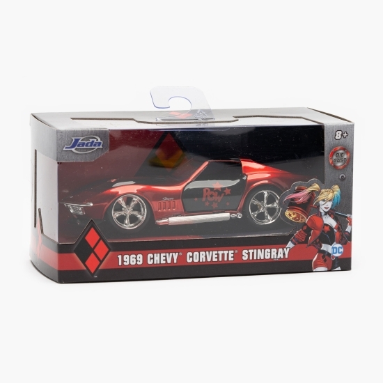 Mașină metalică Harley Quinn 1969 Corvette Stingray 3+ ani
