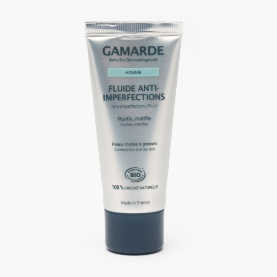 Fluid bio anti-imperfecțiuni pentru ten gras bărbați 40ml