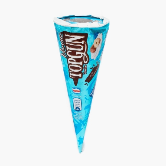 Cornet cu înghețată de vanilie și sirop de cacao 170ml