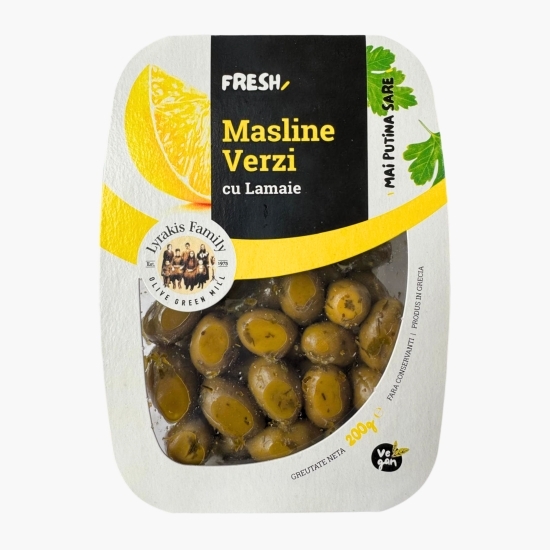 Măsline verzi cu lămâie 200g
