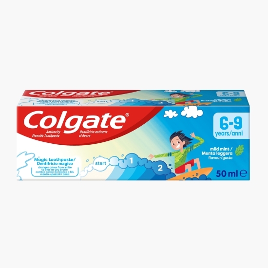 Pastă de dinți anticarie pentru copii cu fluor, vârstă 6-9 ani, 50ml