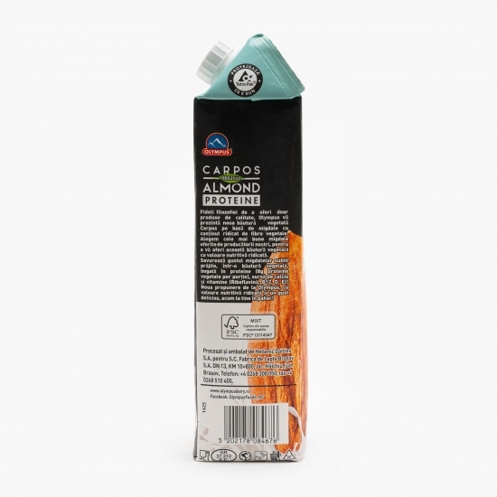 Băutură vegetală pe bază de migdale Carpos, cu adaos de proteine 1l