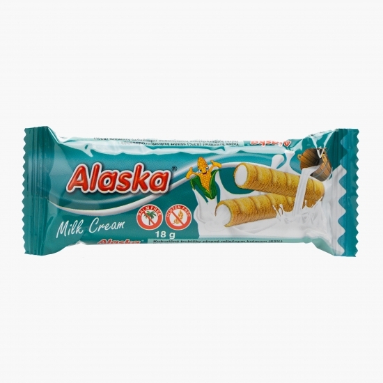 Rulouri din porumb fără gluten umplute cu cremă de lapte 18g