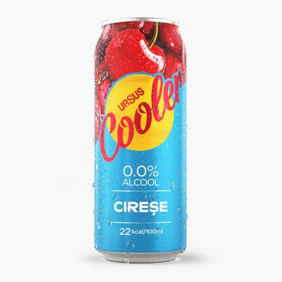 Bere blondă fără alcool cu aromă de cireșe doză 4x0.5l