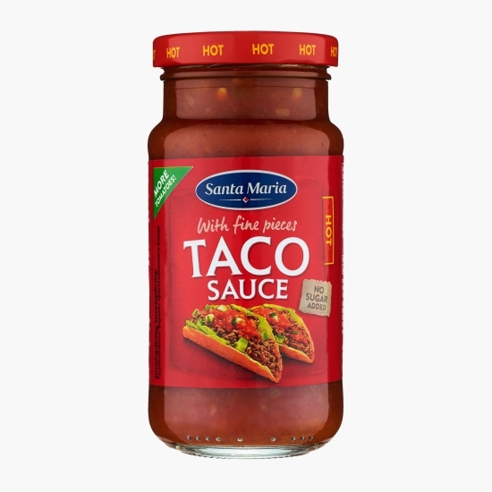 Sos taco hot, fără zahăr adăugat, 230g