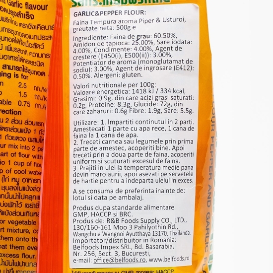 Făină Tempura piper și usturoi 500g