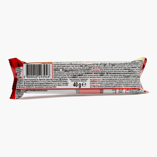 Baton cu napolitană crocantă acoperită cu glazură albă Chunky White, 40g