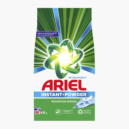 Detergent de rufe pudră automat Mountain Spring 60 spălări, 6kg