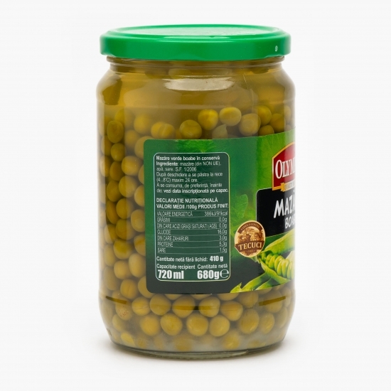 Mazăre verde boabe 680g
