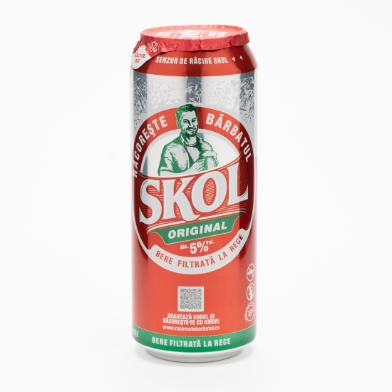 Bere blondă pasteurizată doză 0.5l