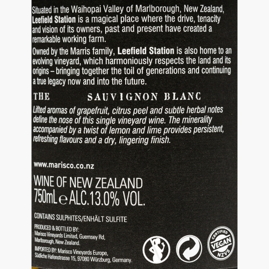 Vin alb sec Sauvignon blanc, 13%, 0.75l