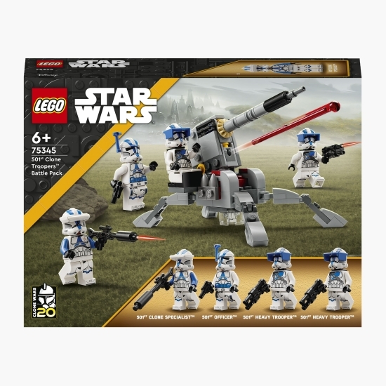 Pachet de luptă Clone Troopers™ divizia 501, 75445 Star Wars, 119 piese, +6 ani
