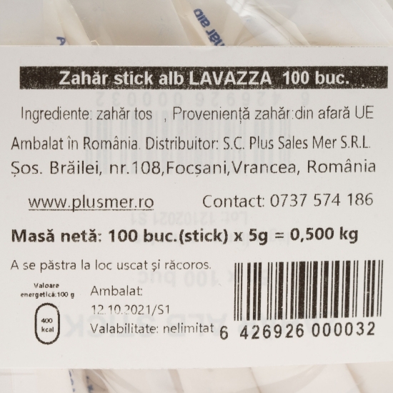 Zahăr alb la plic 100x5g