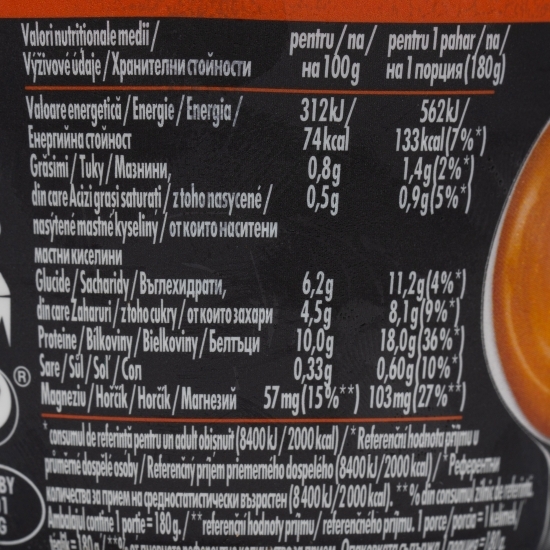 Budincă proteică cu gust de caramel, fără zahăr adăugat 180g