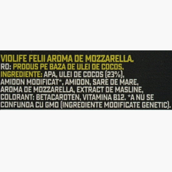 Felii vegetale cu aromă de mozzarella 140g