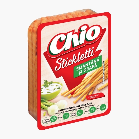 Sticksuri cu gust de smântână și ceapă Stickletti 80g