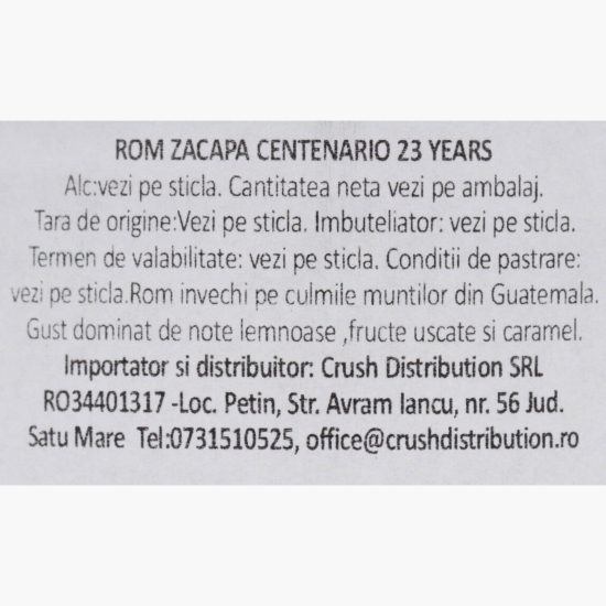 Rom 23YO 40% alc. 1l + cutie