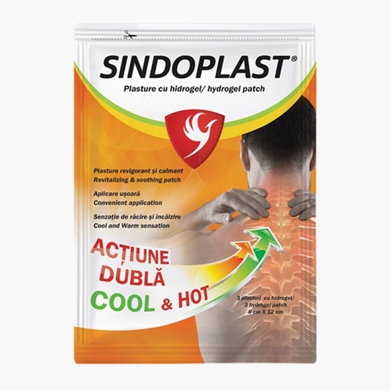 Sindoplast - plasturi cu hidrogel, 3 buc