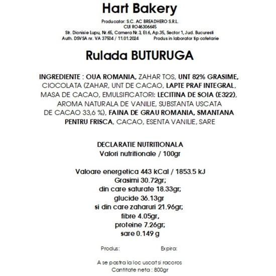 Ruladă Buturugă 800g