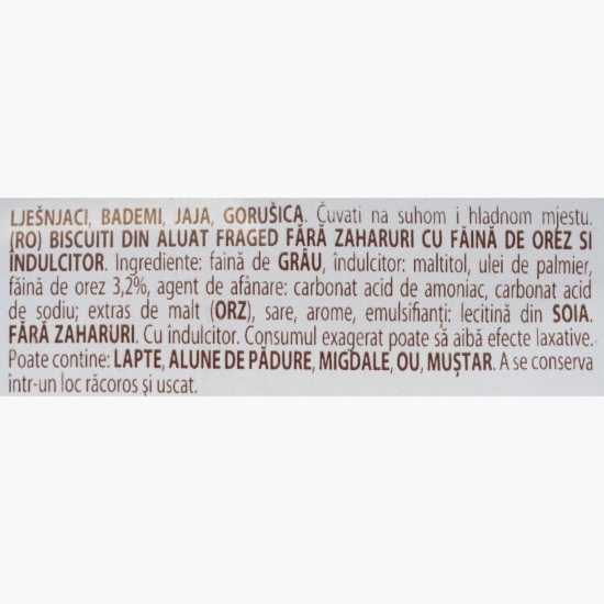 Biscuiți din făină de orez, fără zahăr adăugat 270g