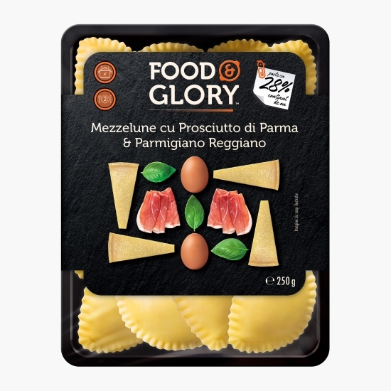 Paste proaspete cu ou, umplute cu prosciutto di Parma și brânză parmigiano reggiano 250g