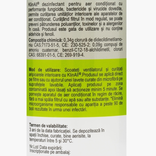 Dezinfectant pentru aer condiționat 0.5l