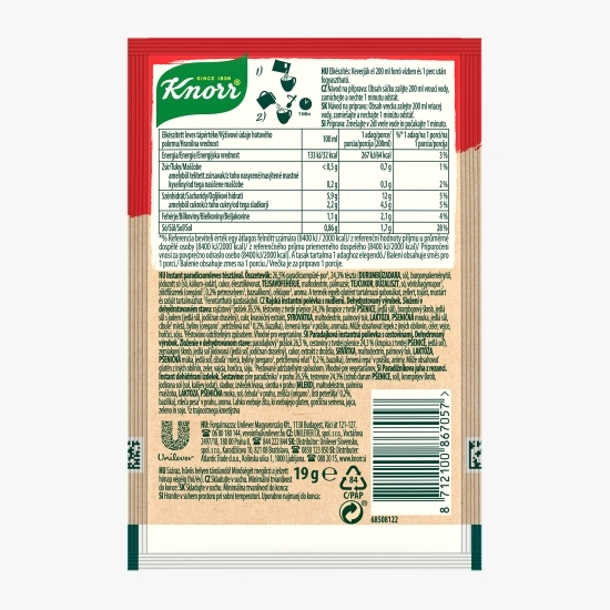 Supă instant Roșii cu tăiței, Cup a Soup 19g