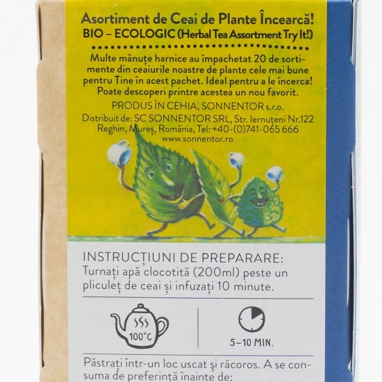 Ceai asortiment plante eco 20 plicuri