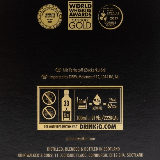 Blended Whisky Black Label 12 YO, 40%, Scotland, 1l + cutie