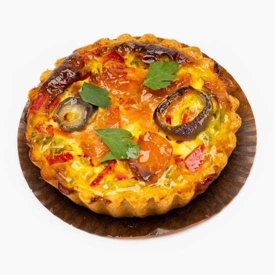 Tartă sărată (Quiche Lorraine) cu somon 120g
