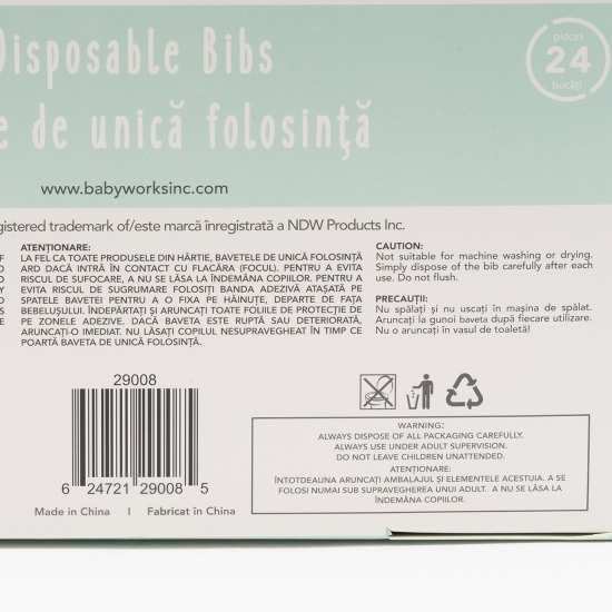 Bavețele de unică folosință 24 buc 