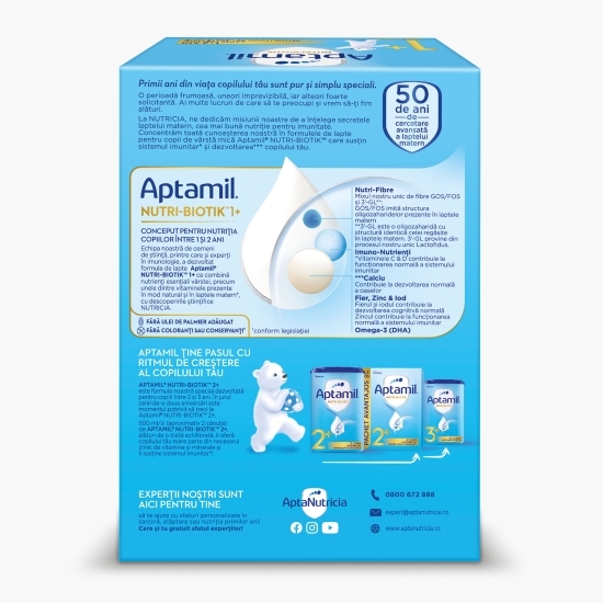Formulă de lapte praf NUTRI-BIOTIK 1+, 1-2 ani, 1.200g
