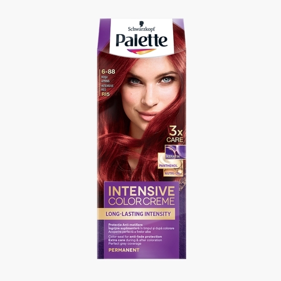 Vopsea de păr permanentă Intensive Color Cream, R15 (6-88) roșu aprins, 110ml