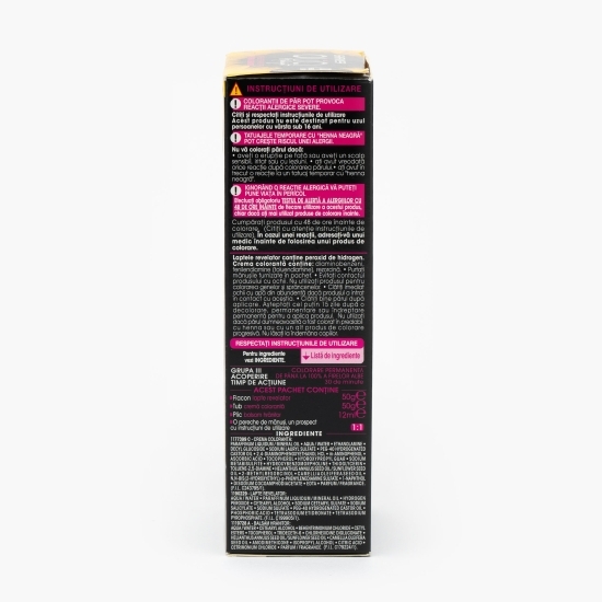 Vopsea de păr permanentă fără amoniac 1.10 Negru safir 112ml