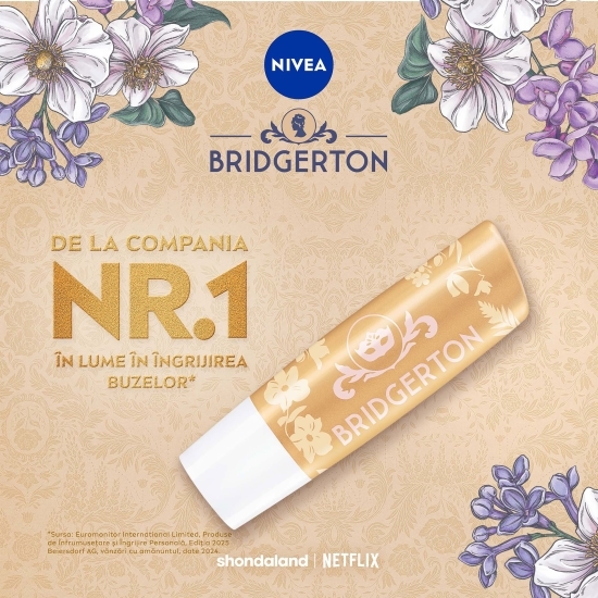Balsam de buze Vanilla Biscuit, ediție limitată Bridgerton 4.8g
