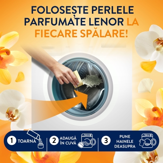 Perle parfumate pentru rufe Gold Orchid, 495g