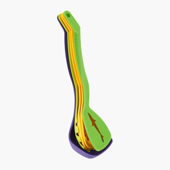 Set 5 ustensile bucătărie nylon, multicolor