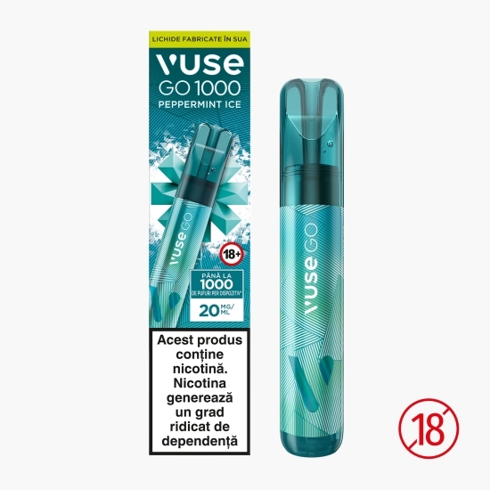 Țigară electronică Peppermint Ice, 20mg/ml nicotină, 1000 puffs